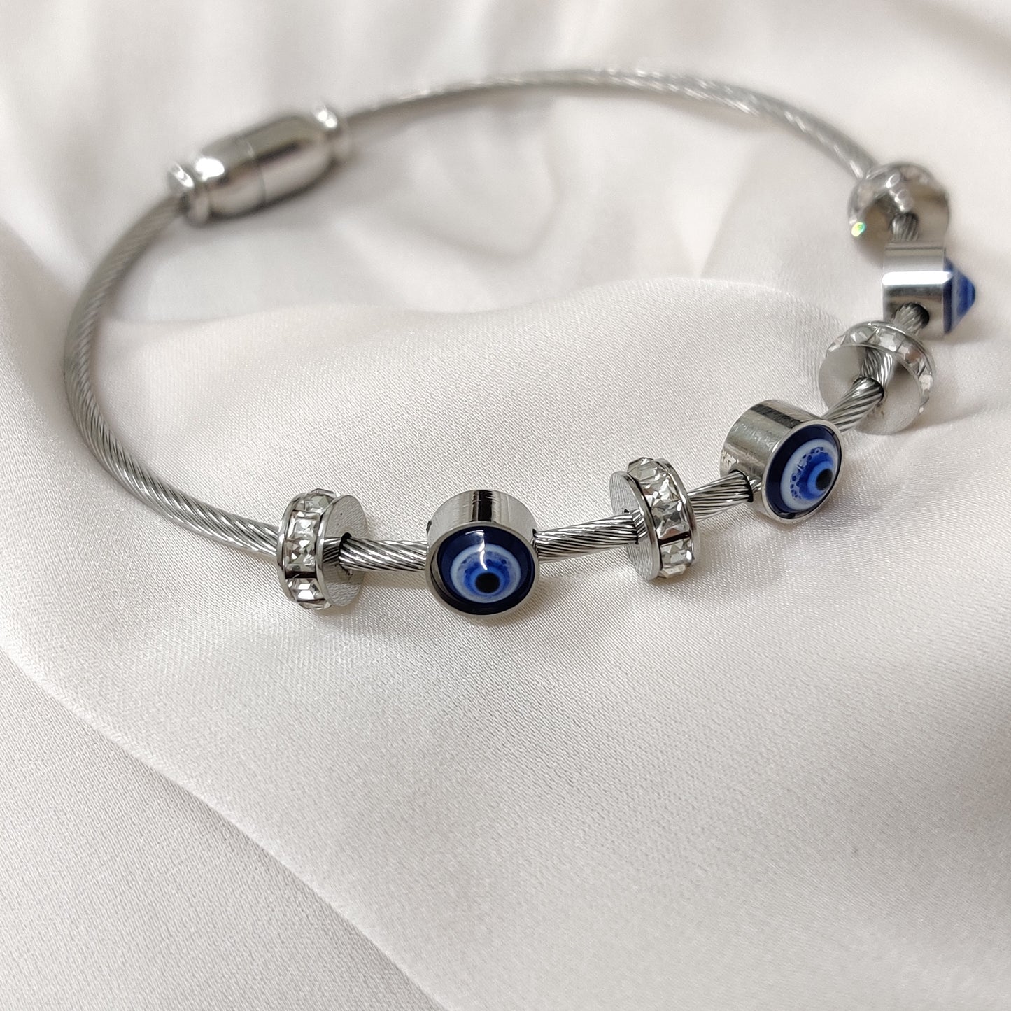 Evil Eye Bracelet - Silver