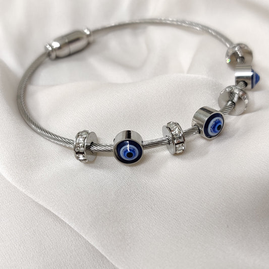 Evil Eye Bracelet - Silver