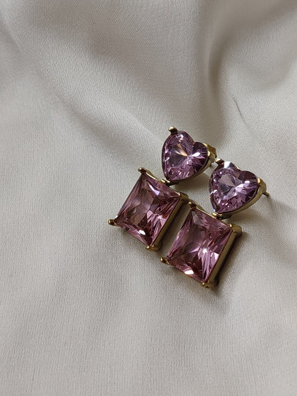 Skylar Earrings- Rose