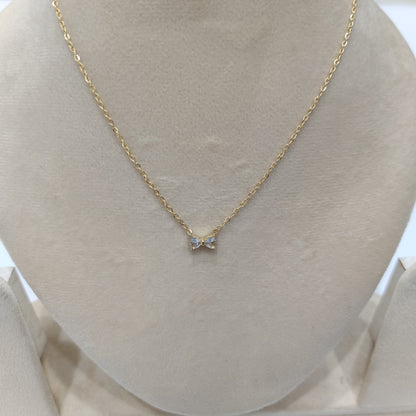 Dainty Bow Necklace