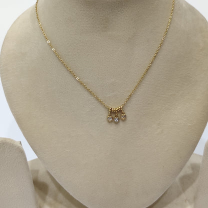 Dainty Triple Heart Necklace