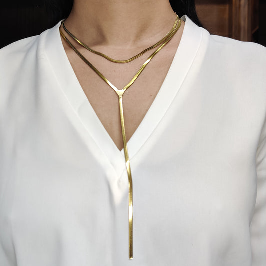 Snake Drop Necklace