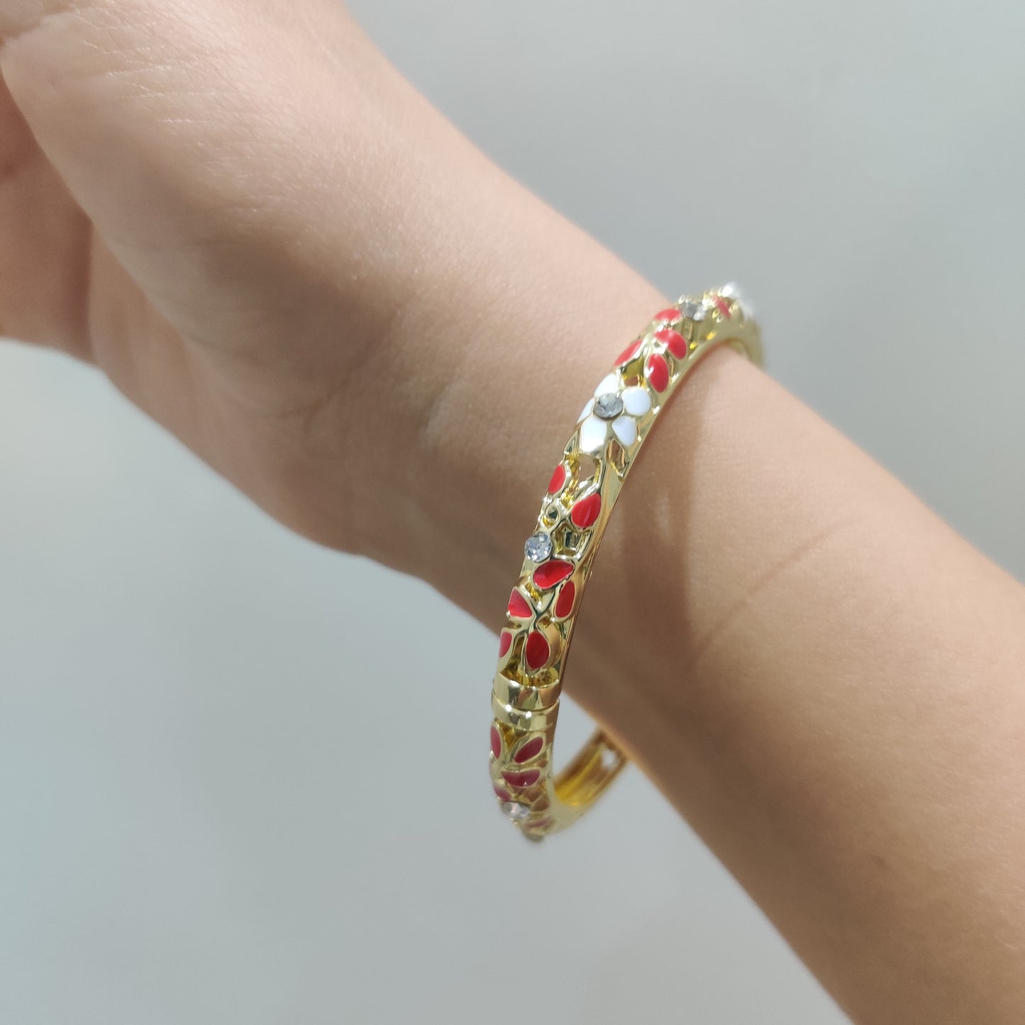 Enamel Bangles- set of 6 (multi colour)