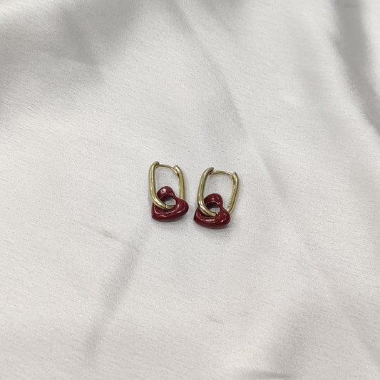 Shelby Earrings- Red Small