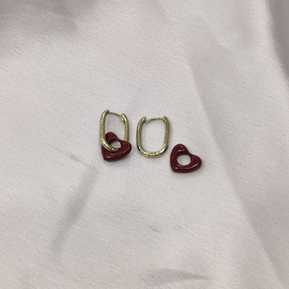 Shelby Earrings- Red Small