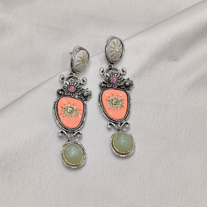 Vega Coral Earrings