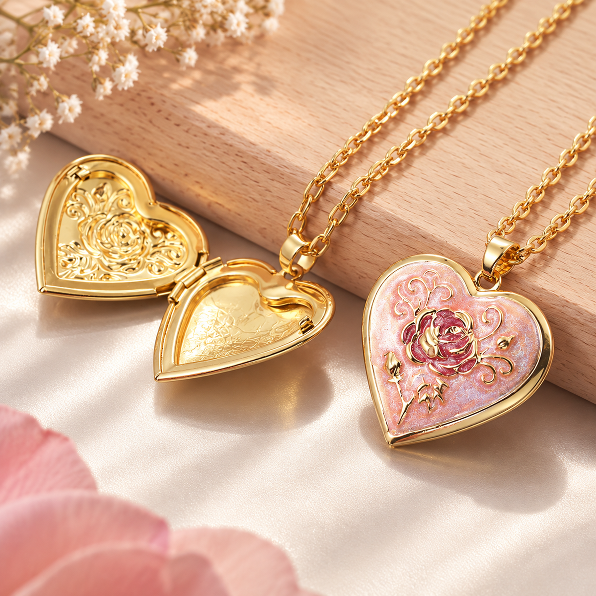 Dear Heart Locket Necklace